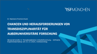 WiTraDis Expert:innenworkshop am 21.11.2024 Vortrag: Dr. Stephanie Porschen-Hueck